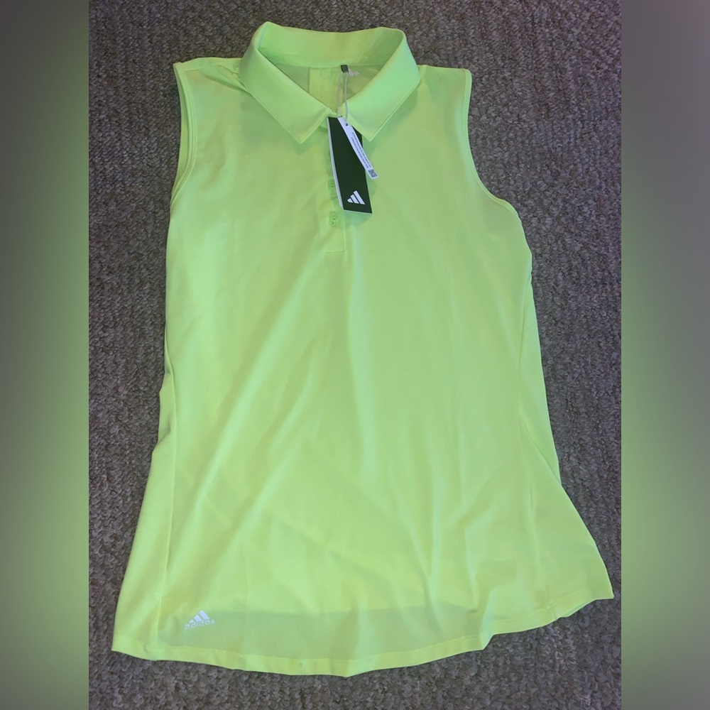 adidas Women's Ultimate365 Solid Sleeveless Golf Polo Shirt (NWT)